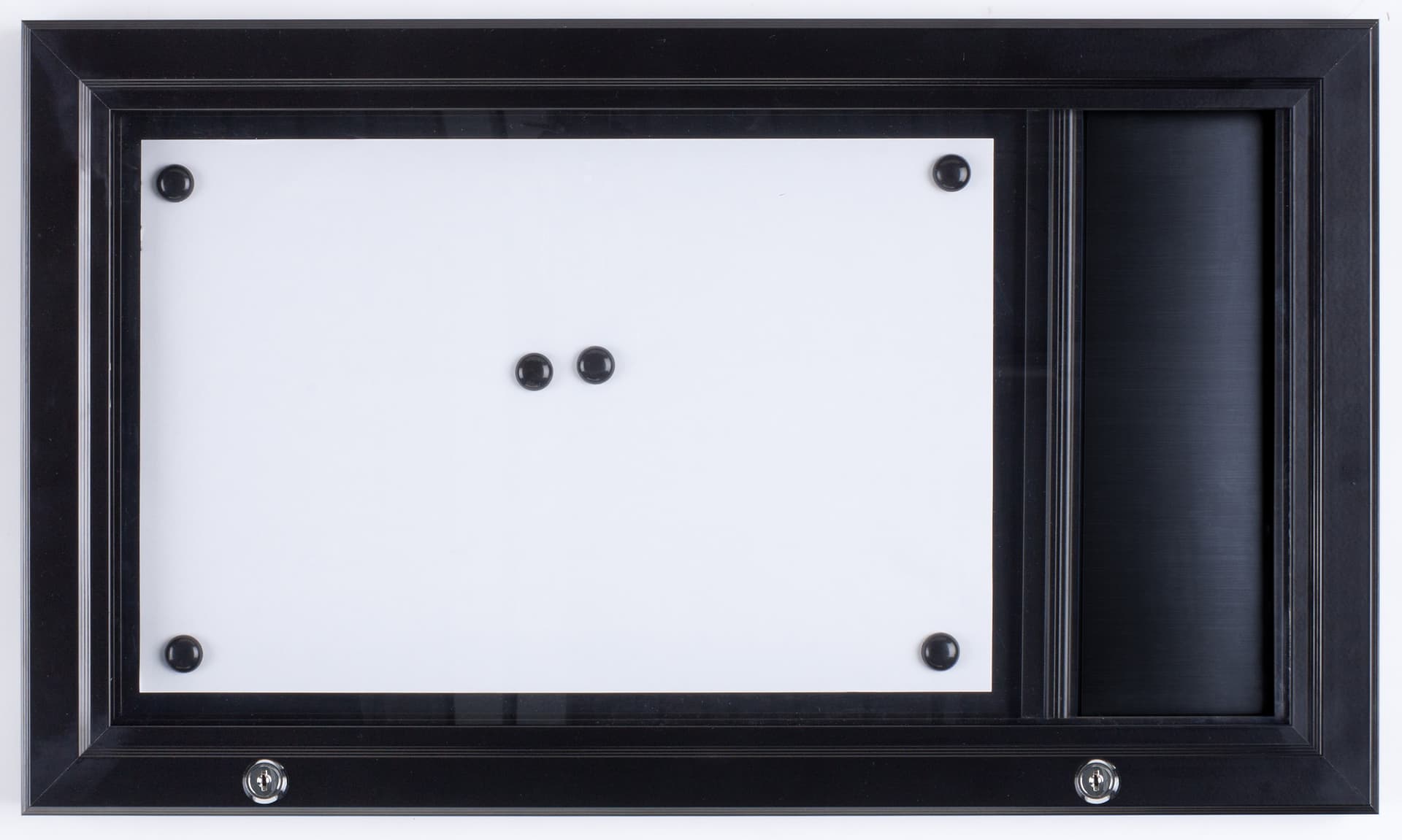 Menu Display Case with Header Bar