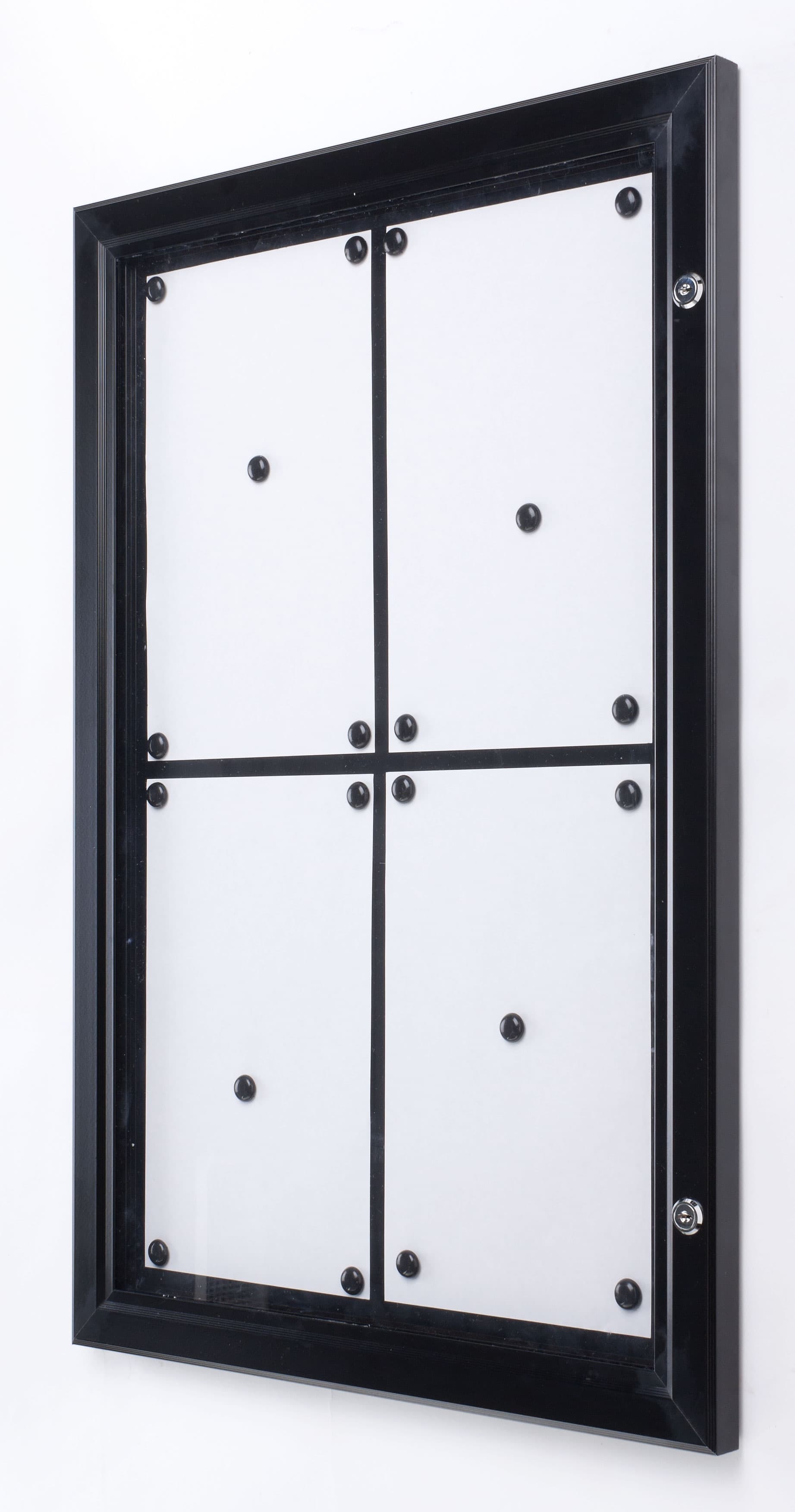 Outdoor Menu Case With 29-1/2" x 18-1/2" Magnetic Surface for (4) 8-1/2" x 14" Signage