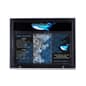 Enclosed Bulletin Board with Header, Outdoor Use, Magnetic, Locking  - Black