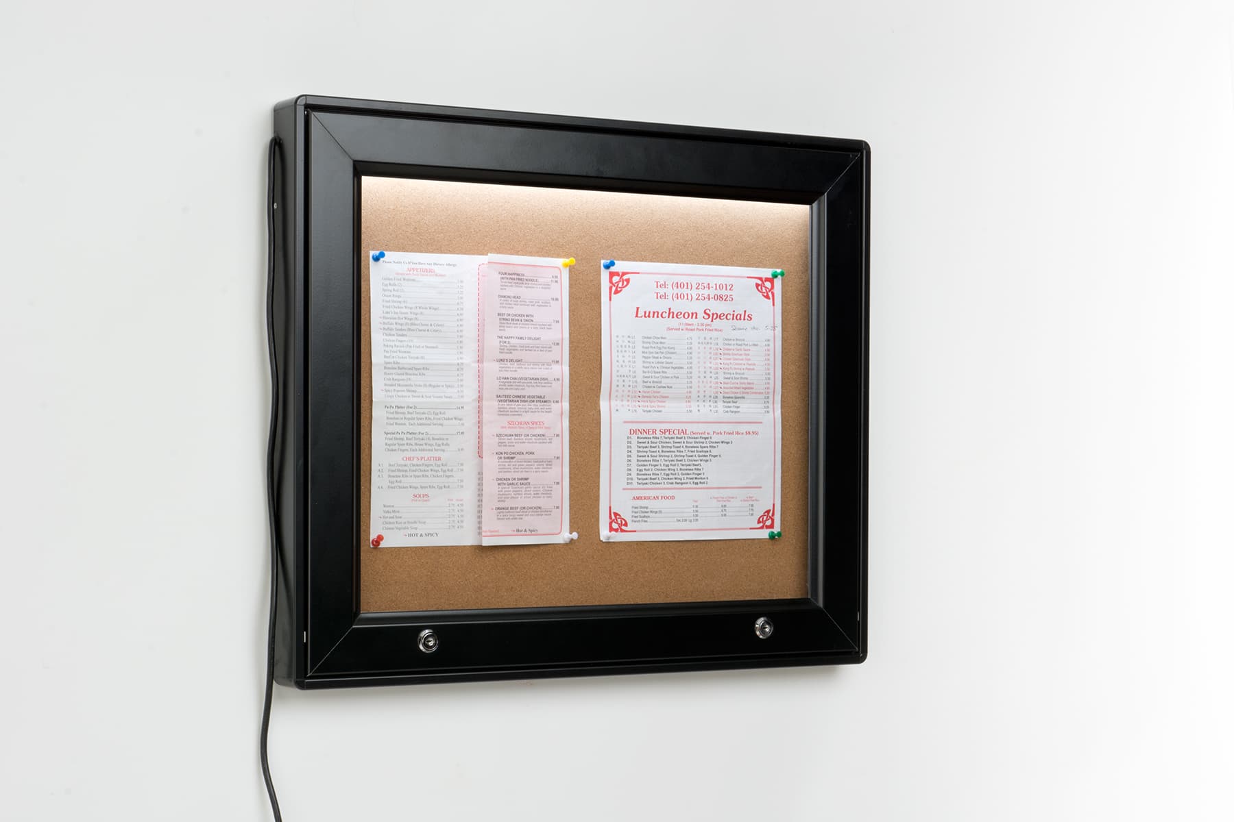 Waterproof LED Menu Corkboard 