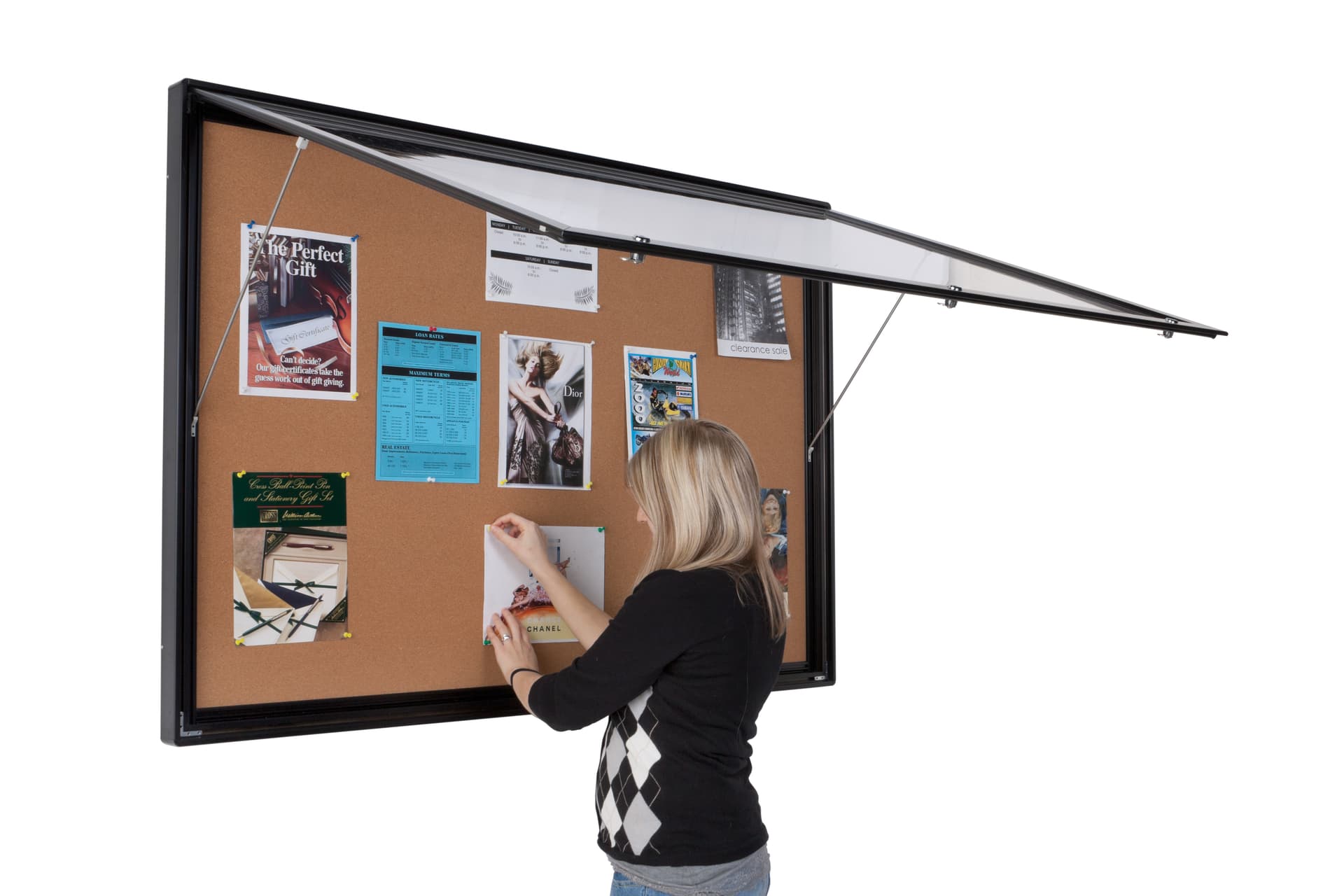 Enclosed Bulletin Board Cabinet