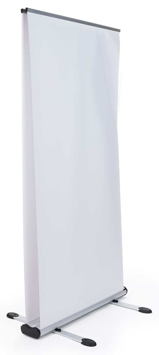 Wide outdoor retractable banner frame without graphics