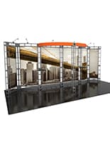 20ft Wide Orbital Express Antares truss trade show exhibit display booth