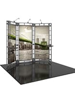 Orbital Express Sirius 10ft trade show display kit with custom printed panels