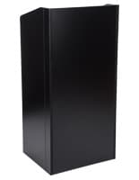 Black portable folding podium
