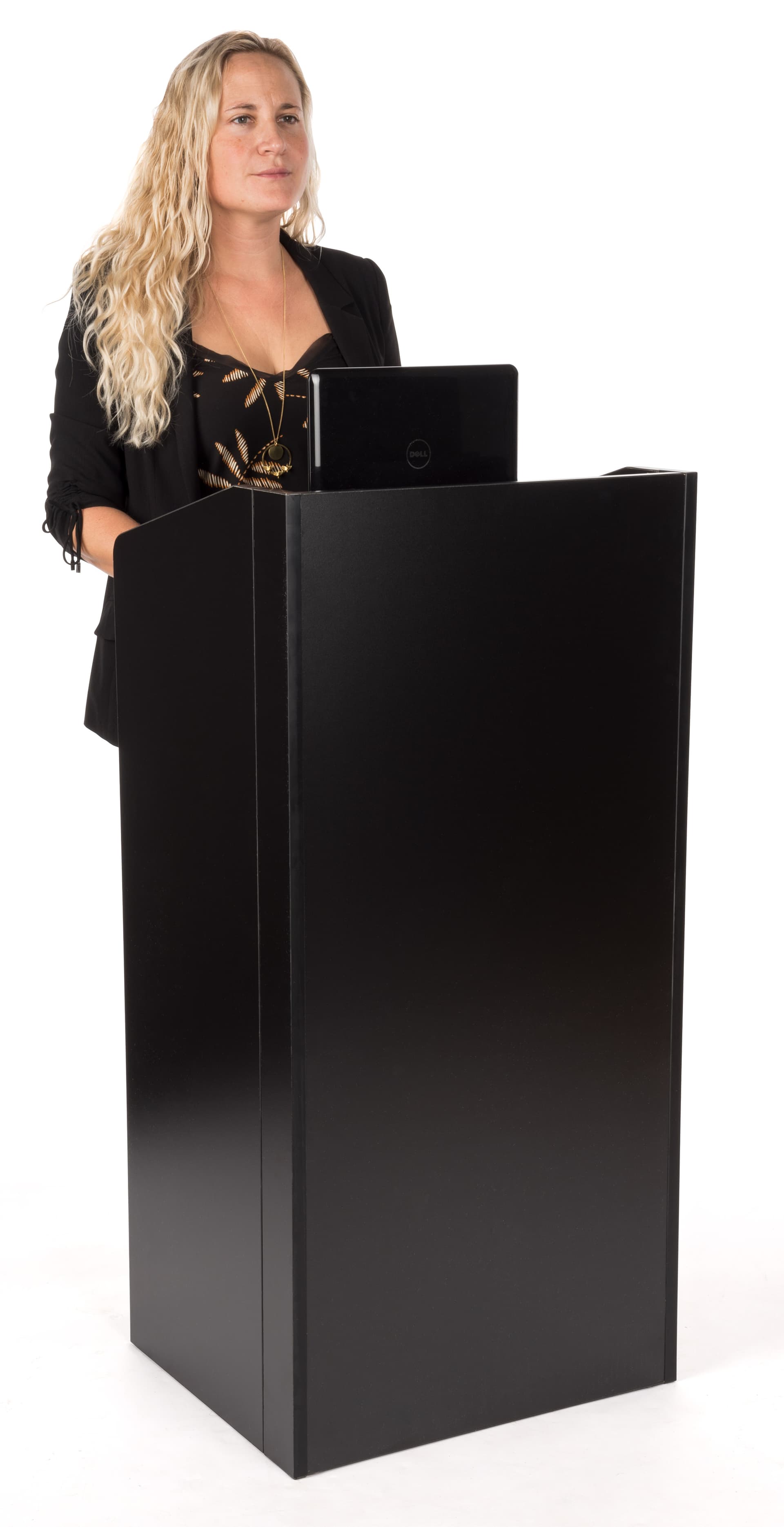 Portable folding podium for presentations
