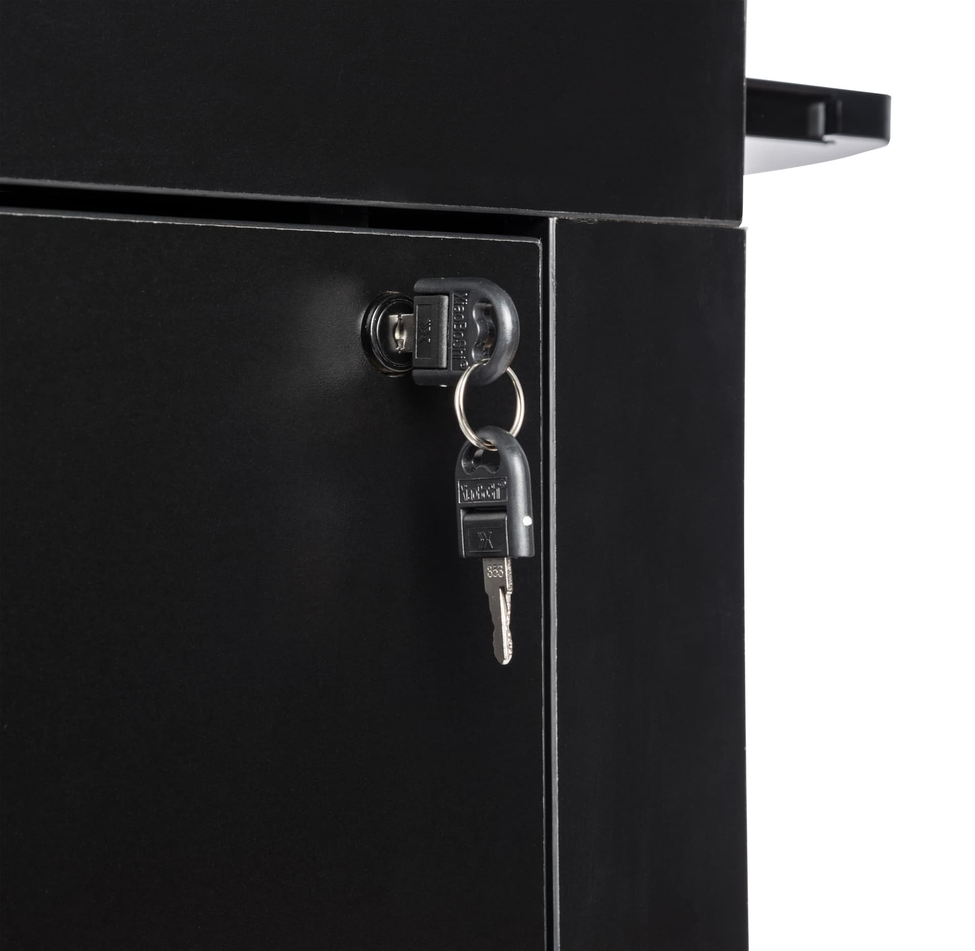 School podium on wheels with locking cabinet