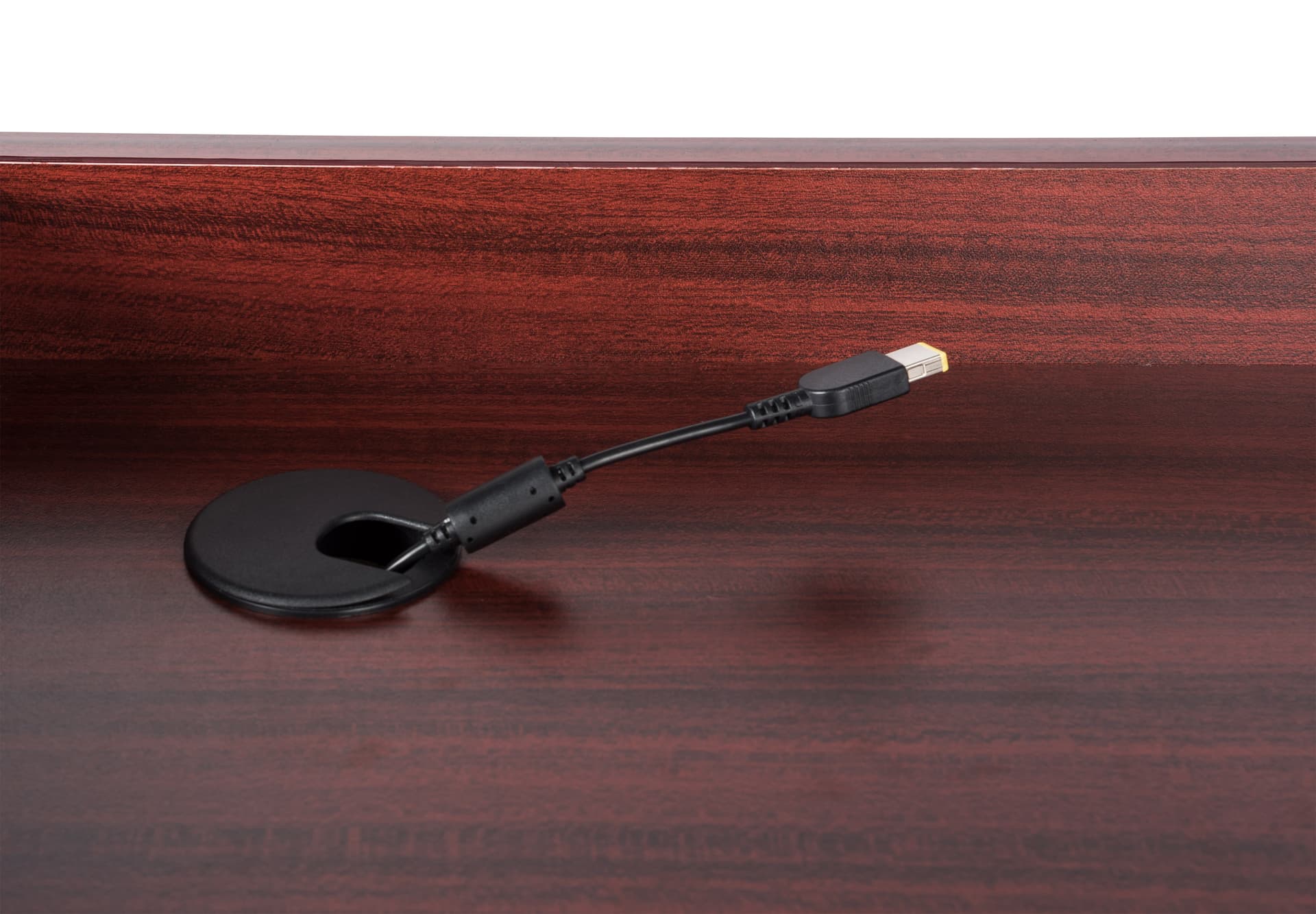 Lecture podium with cabinet and cable management