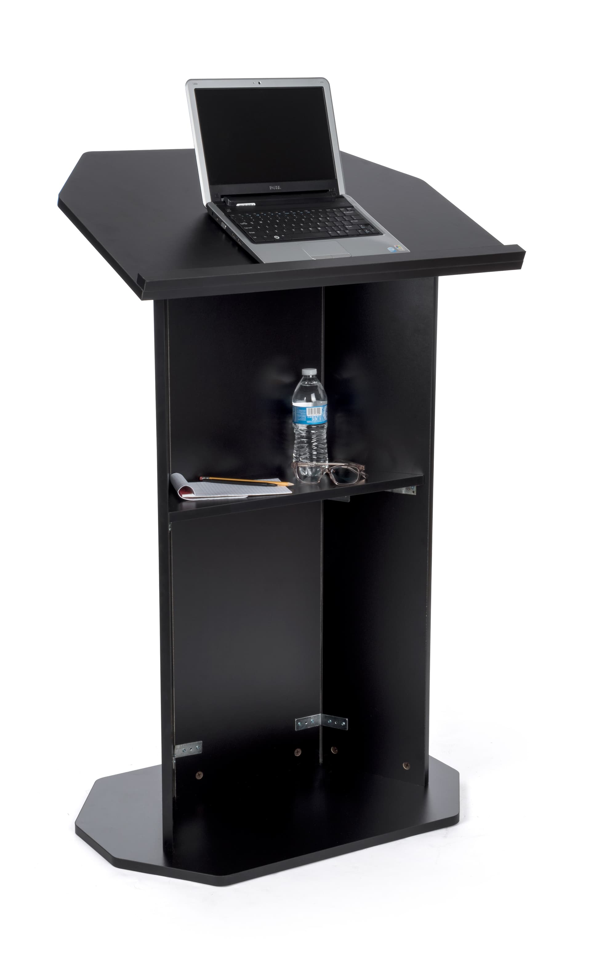 Black economy pulpit with reading lip