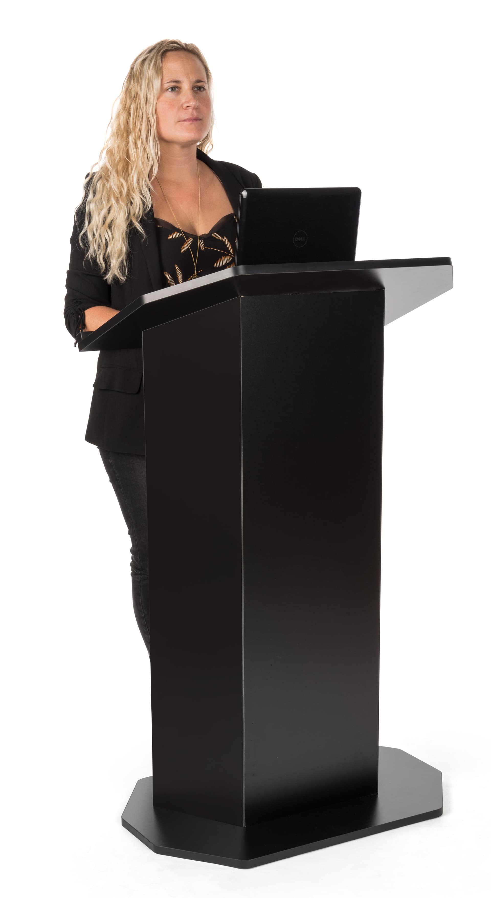 Black economy pulpit for presentations