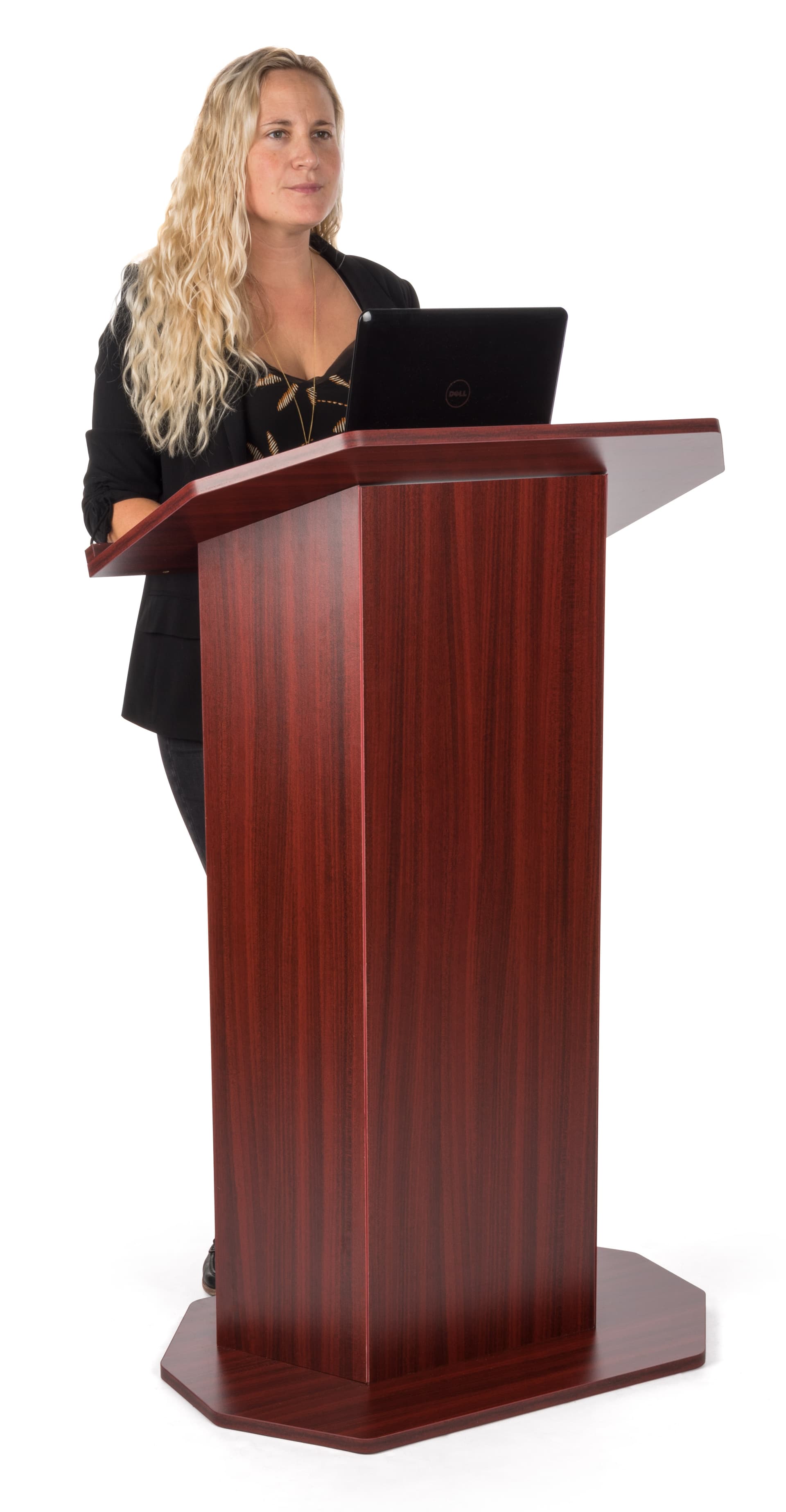Wood affordable lectern with rubber feet