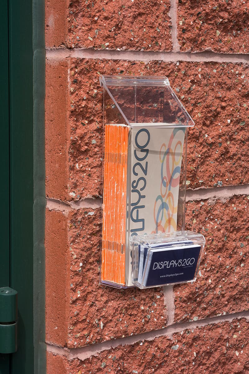 Outdoor Flyer Dispenser For Exterior Mounting