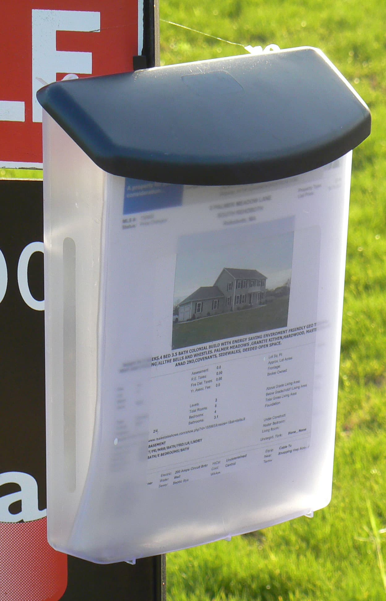outdoor brochure holder