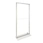 33" x 78" Backlit Sign Frame, Custom Printed, SEG Graphics, Double-Sided - Silver