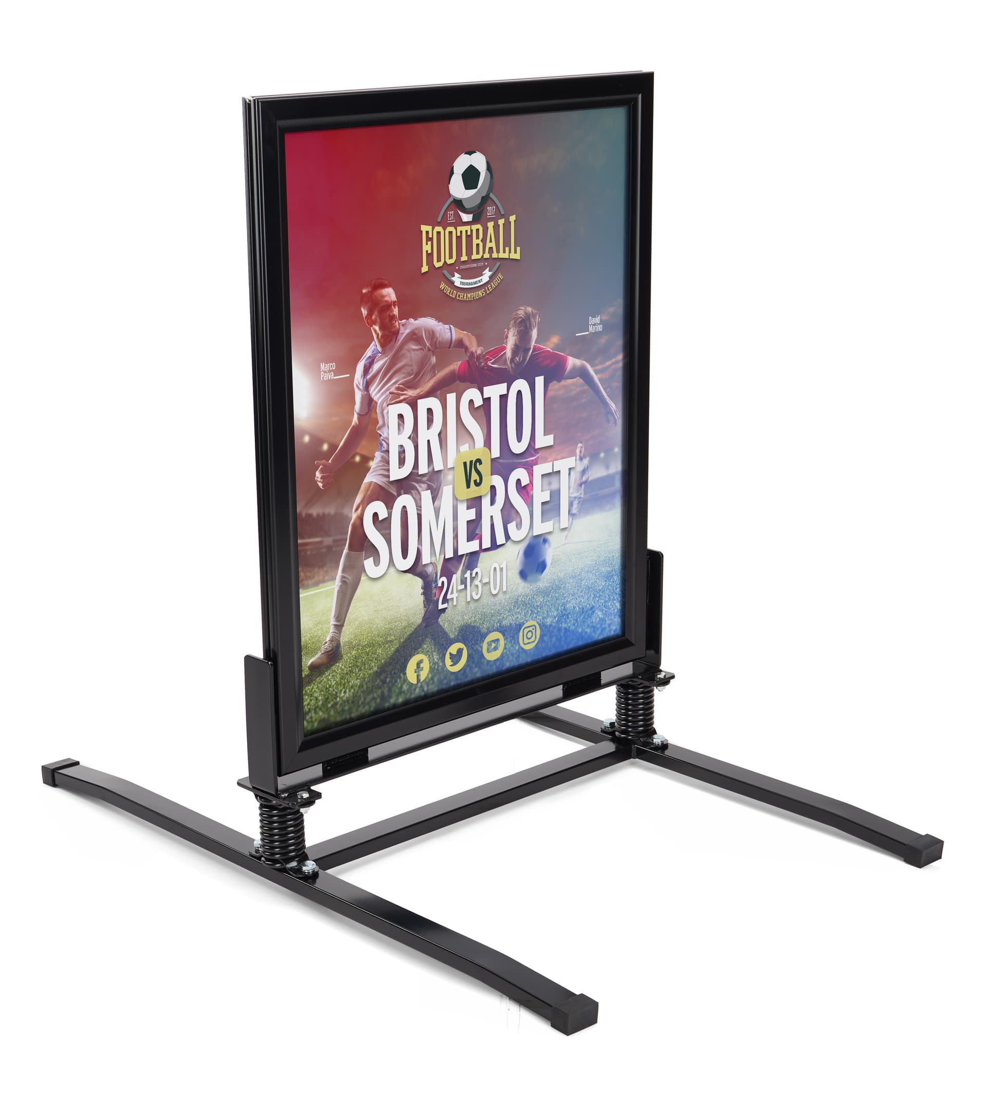 Use this Outdoor Sign Stand to Display Two 22"x 28" Posters