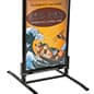 T-Frame Sidewalk Sign Stand, Spring Base, Snap Frame