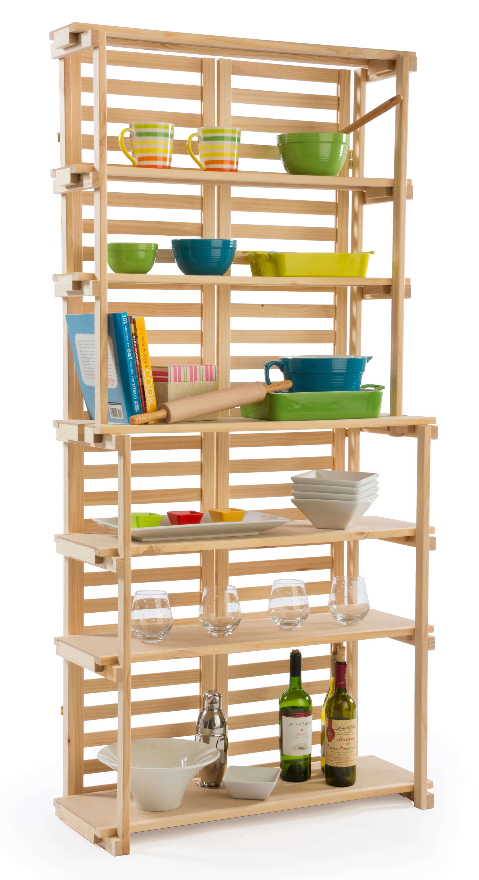 Wooden Bakers Rack