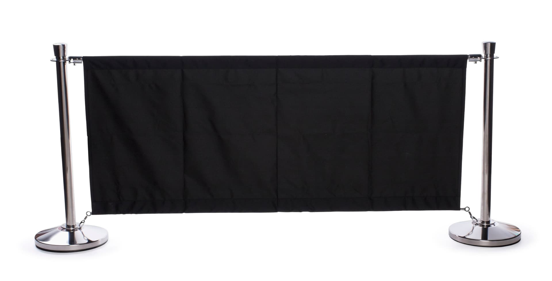 Black Outdoor Cafe Barrier 