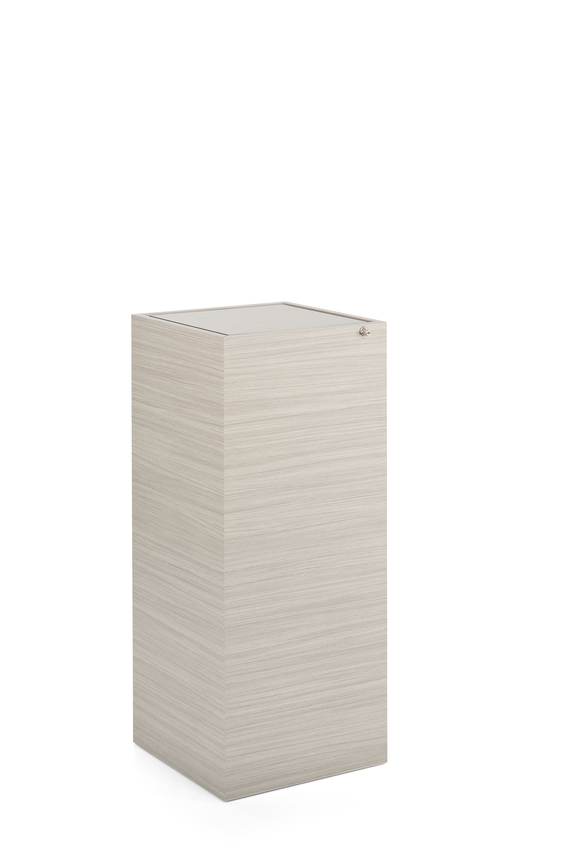 Glass-top pedestal display case base only
