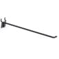 10” Peg Hook for up to 1/8" Thick Metal Pegboard, 1" On Center, Metal - Black
