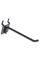 4” Black Peg Hooks - Steel