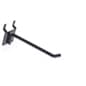 4” Peg Hook for up to 1/8" Thick Metal Pegboard, 1" On Center, Metal - Black