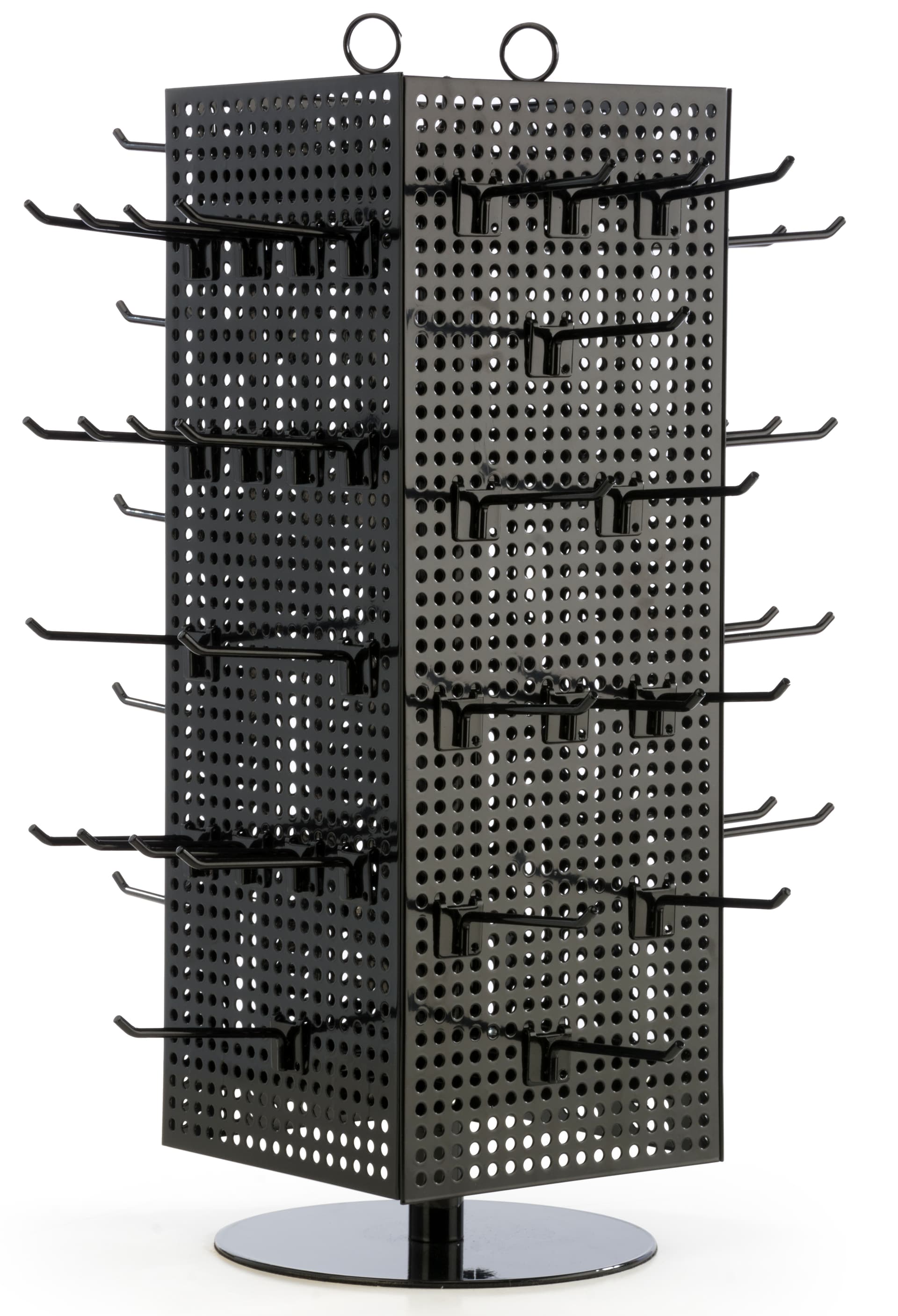 6" Black Peg Hooks- Powder Coated