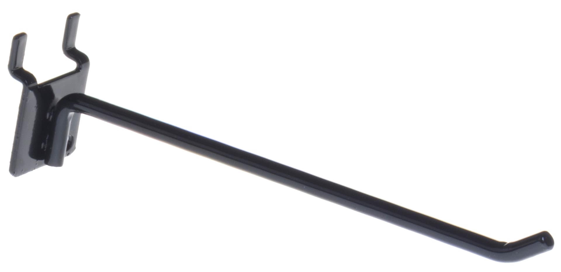 6" Black Peg Hooks- Steel Wire
