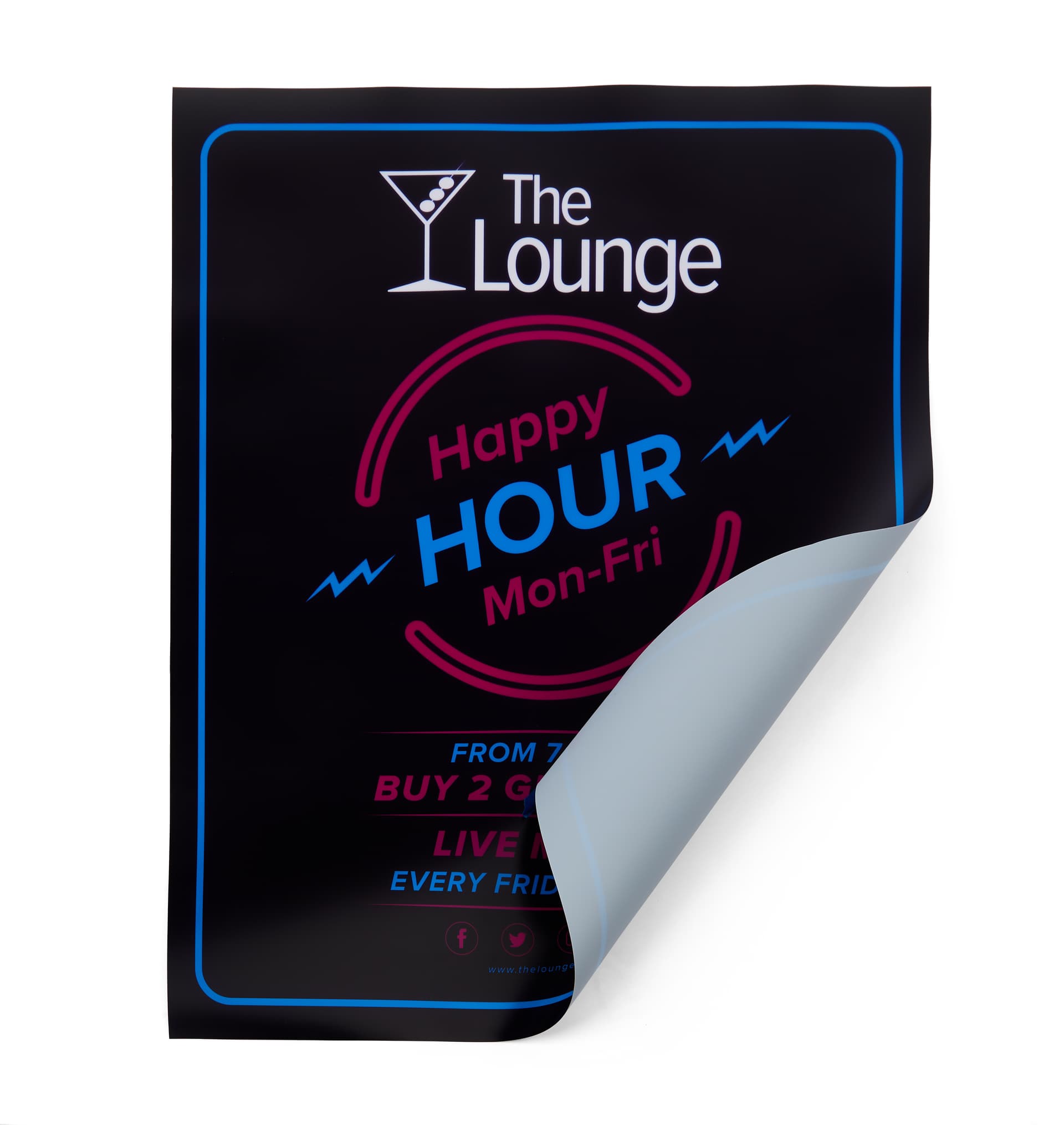 Backlit Poster with UV rated design 