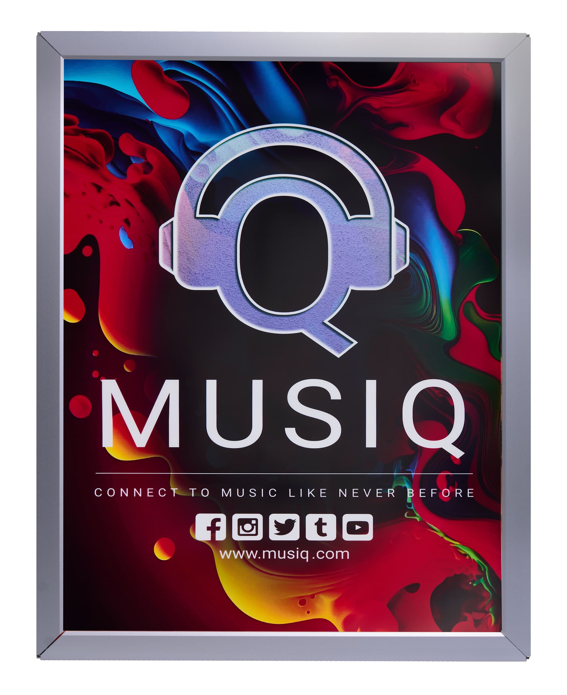 Backlit Poster with numerous compatible frames