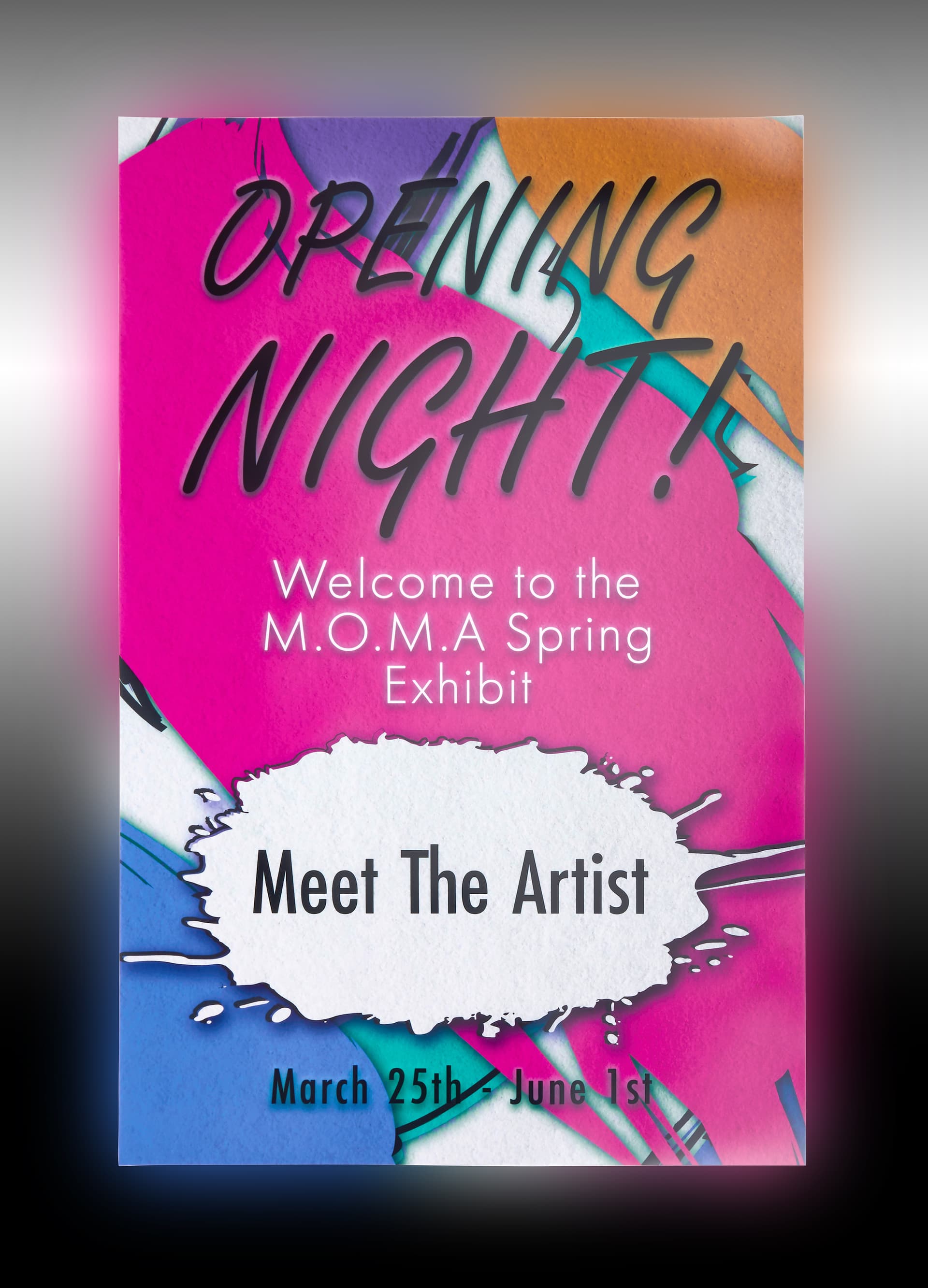 Backlit Poster with workshop features