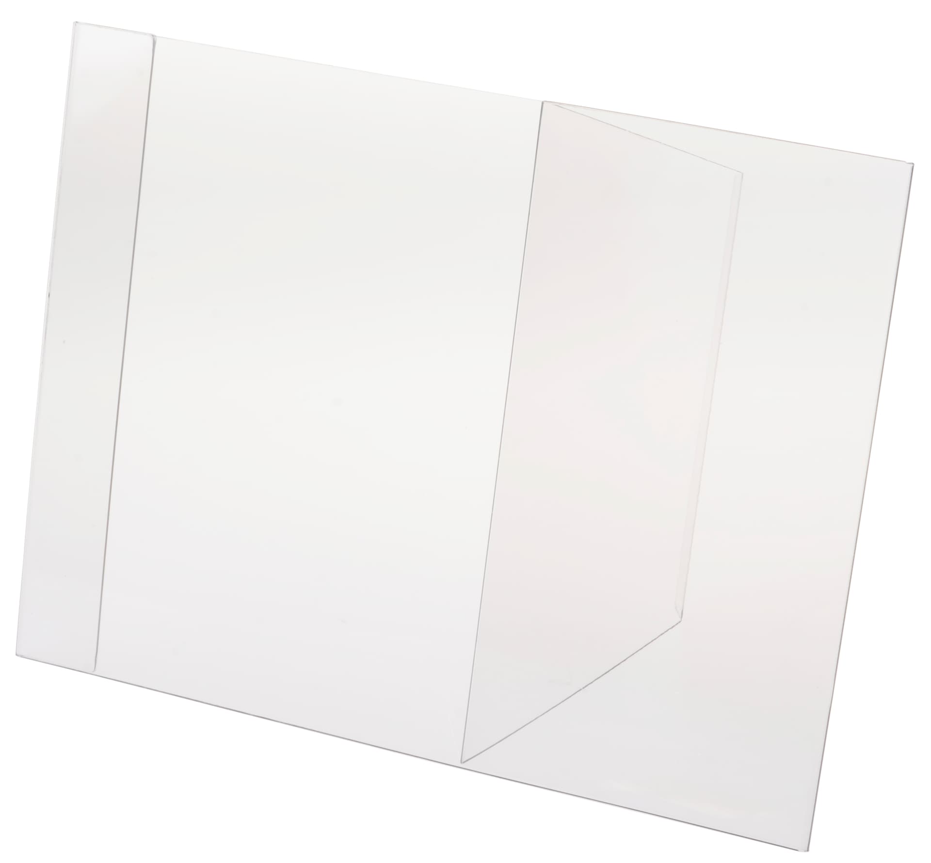Plastic Easel Sign Holder with Slanted Back