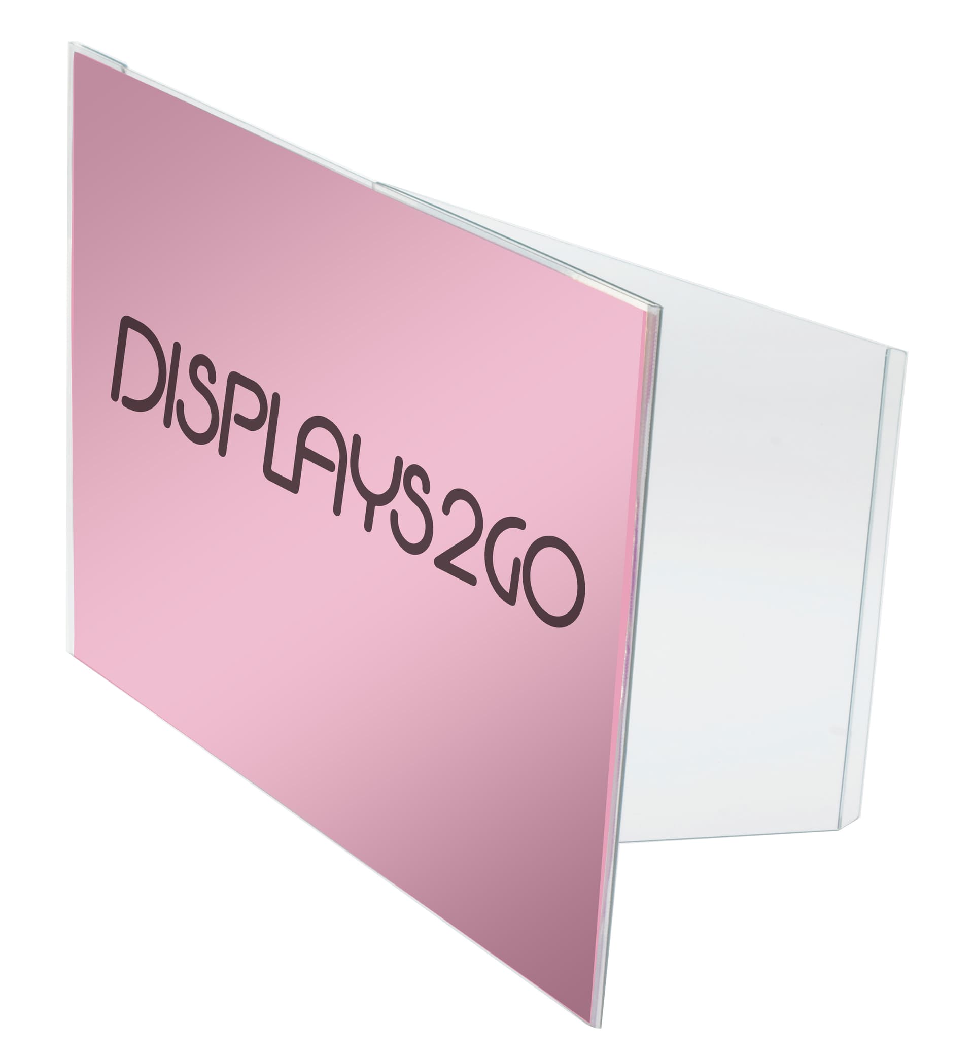 Plastic Easel Sign Holder with Folding Backer
