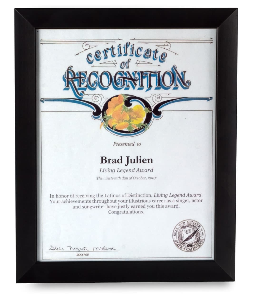 Certificate Frames: 8-1/2" x 11"