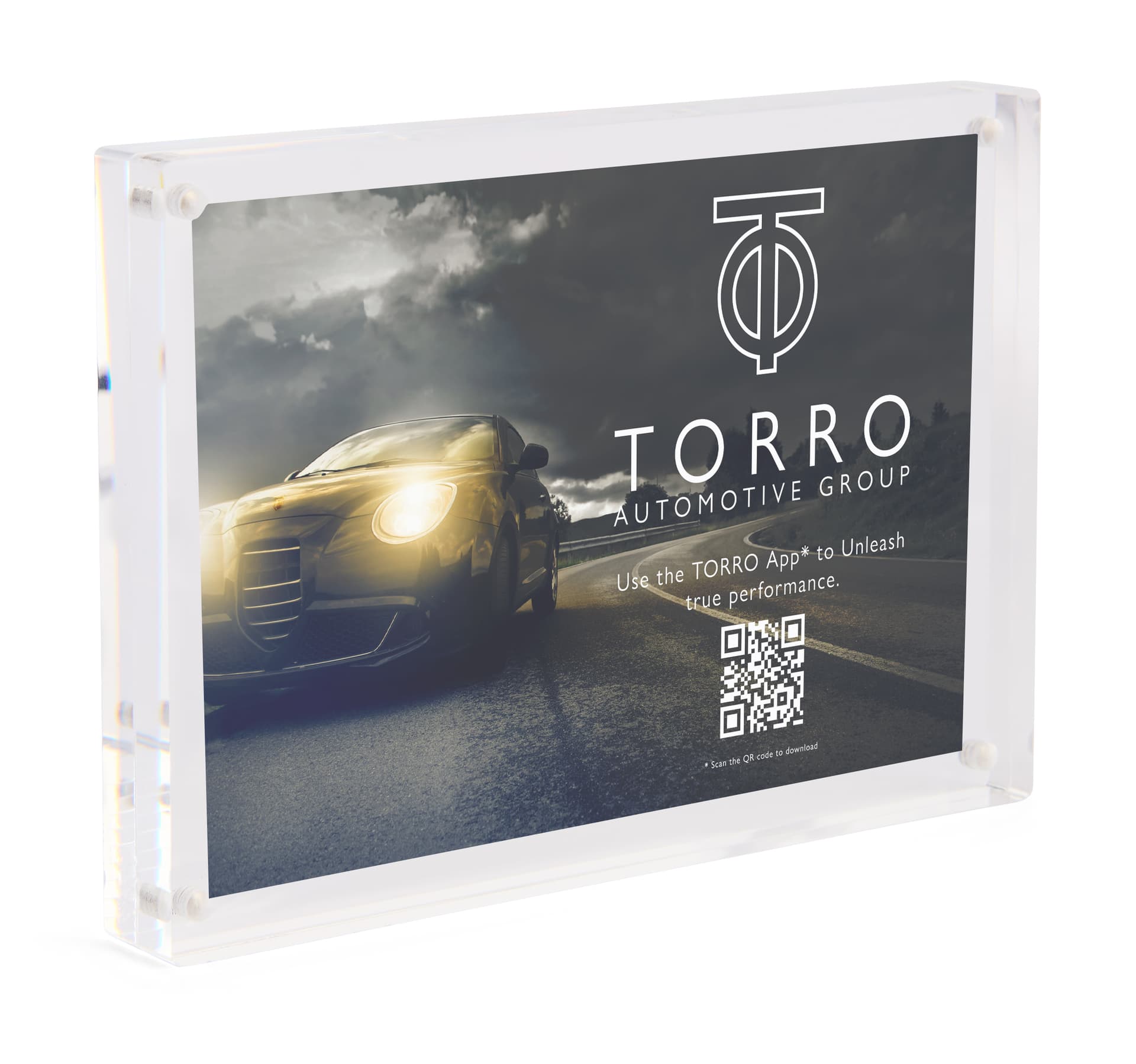 Recycled Magnetic Acrylic Frame with Portrait Orientation 