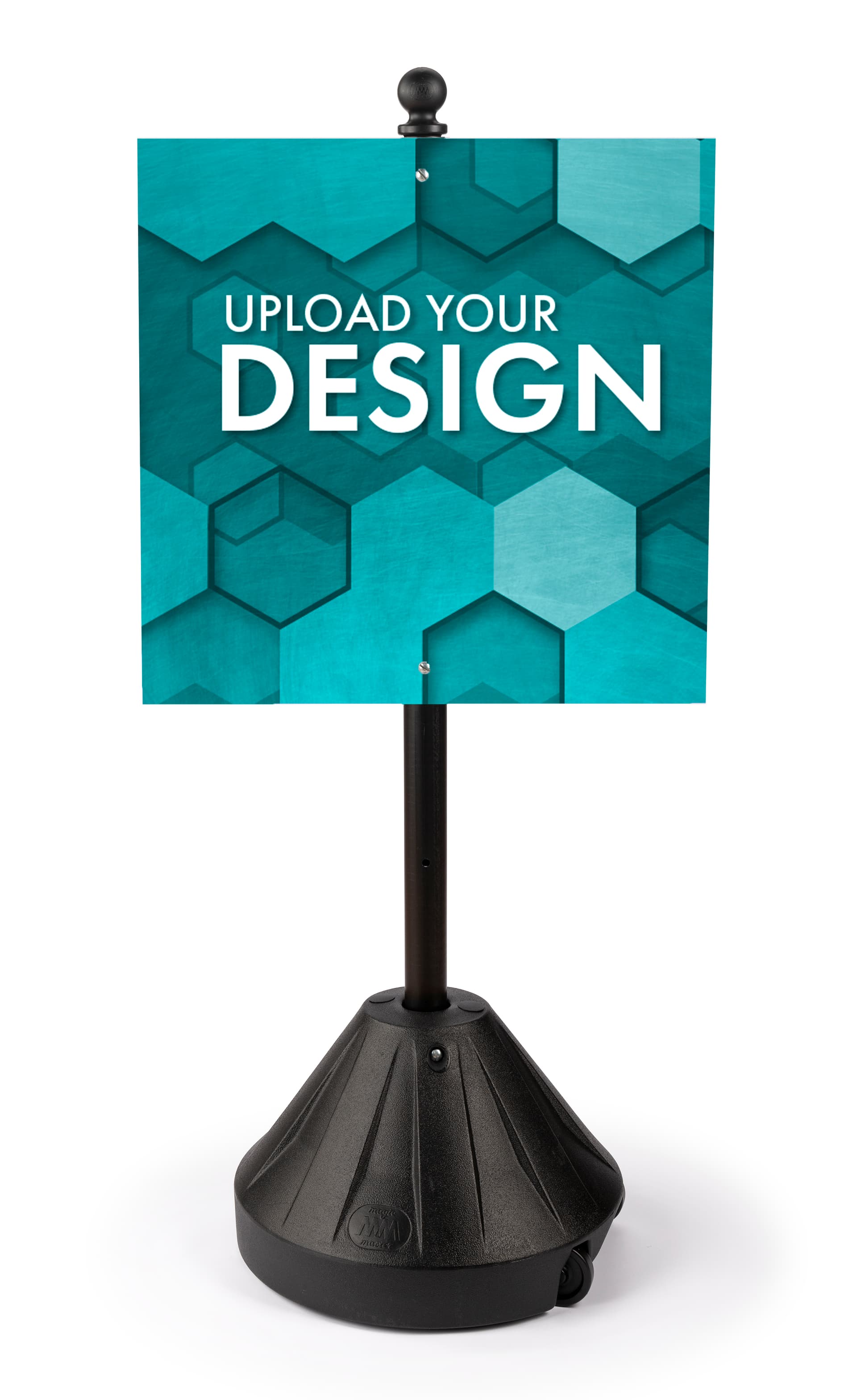 Custom 24x24 outdoor graphic panel for PLAPL48B with pre drilled holes