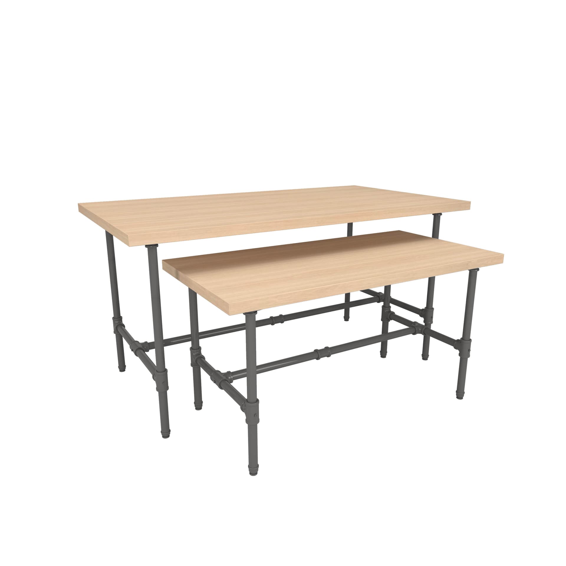 Two Piece Nesting Retail Tables Set