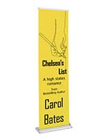 Custom printed paramount retractable banner with stay-flat vinyl material