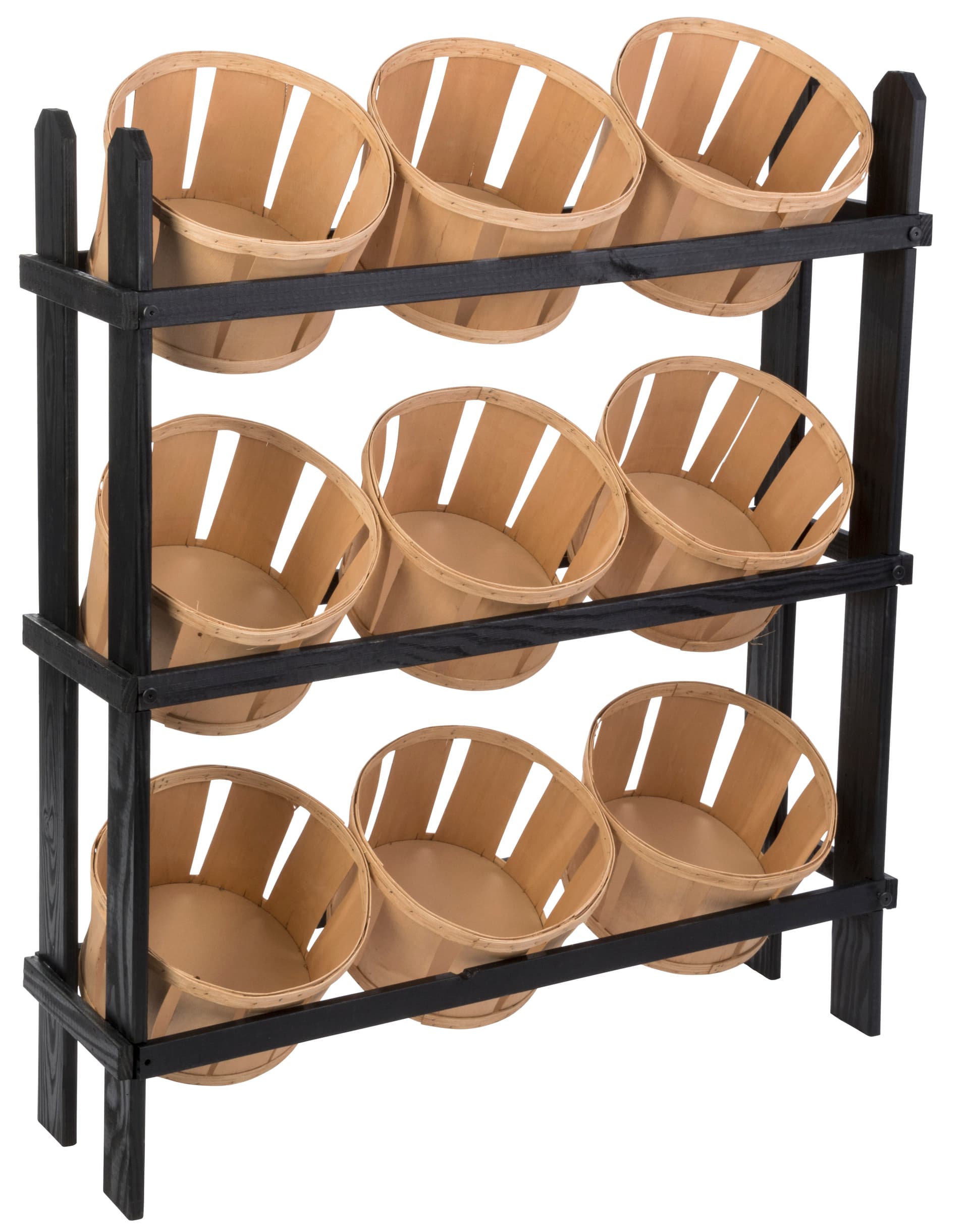 3-Tier Basket Display Stand