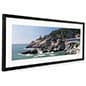 36 x 12 Panoramic Frame for Wall, Removable White Mat, Aluminum - Black