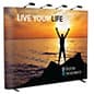 10' Pop Up Trade Show Backdrop, Custom Graphics, Spotlights, Portable