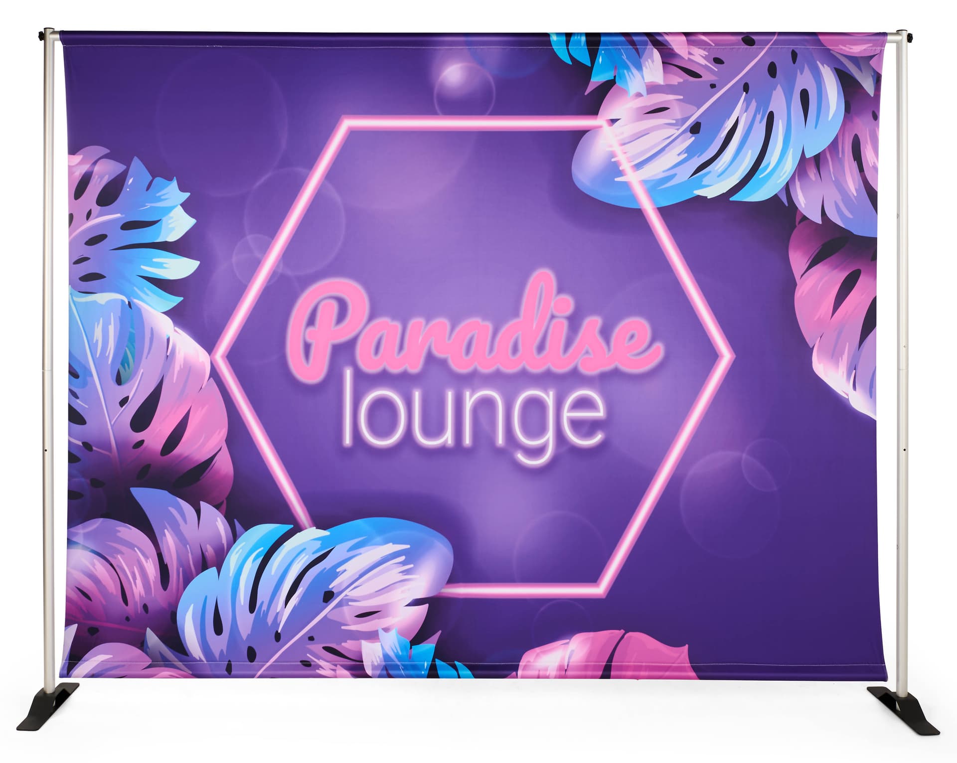 Banner backdrop with dye sublimated artwork 