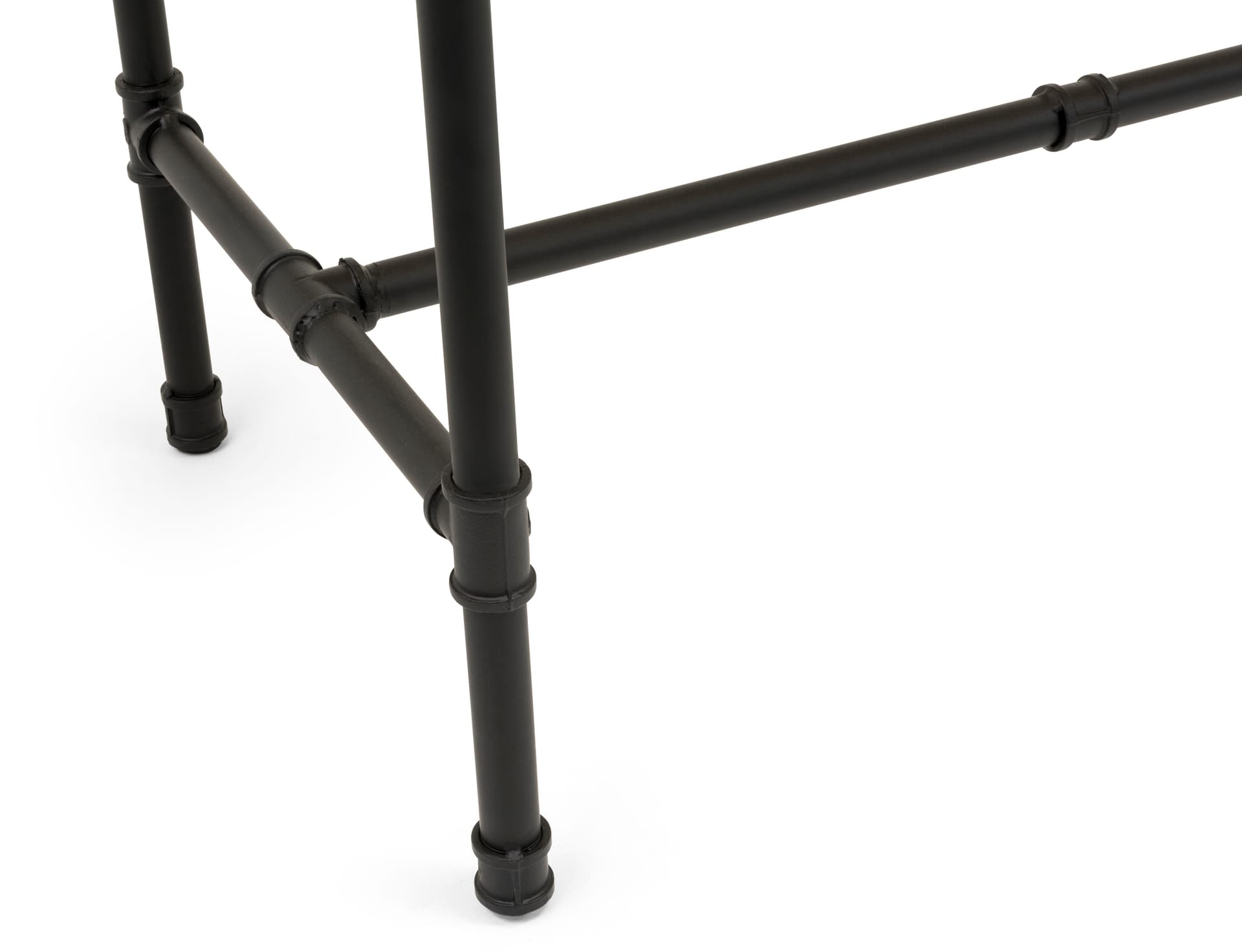 Large Pipe Display Table with Pipeline Connectors on Legs