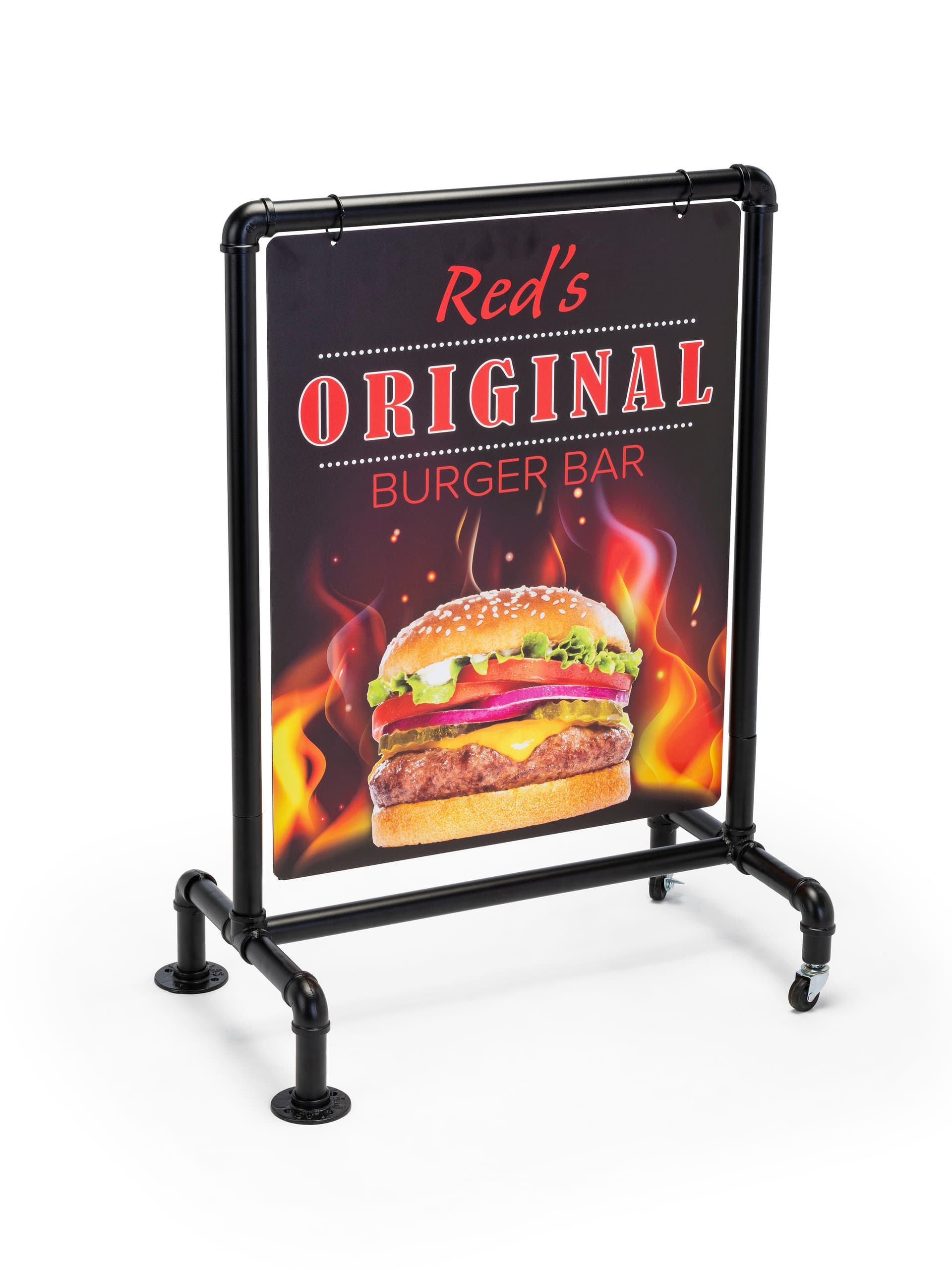 22 x 28 outdoor pipeline display sign with industrial piping 