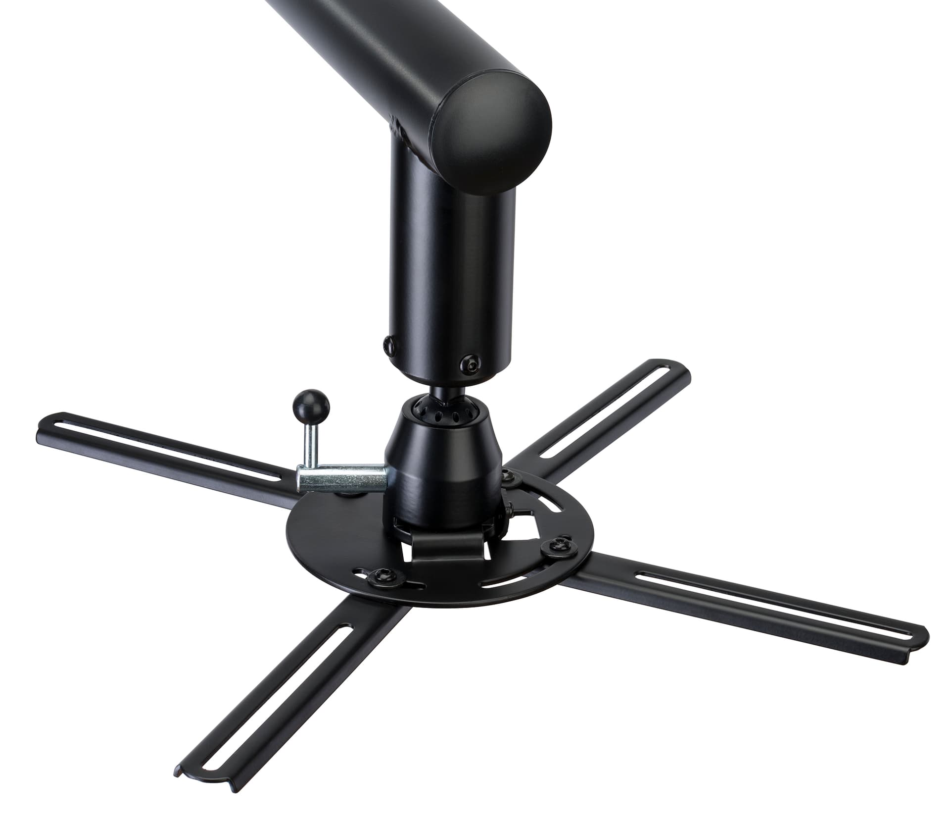 Short throw projector wall mount with four adjustable support arms