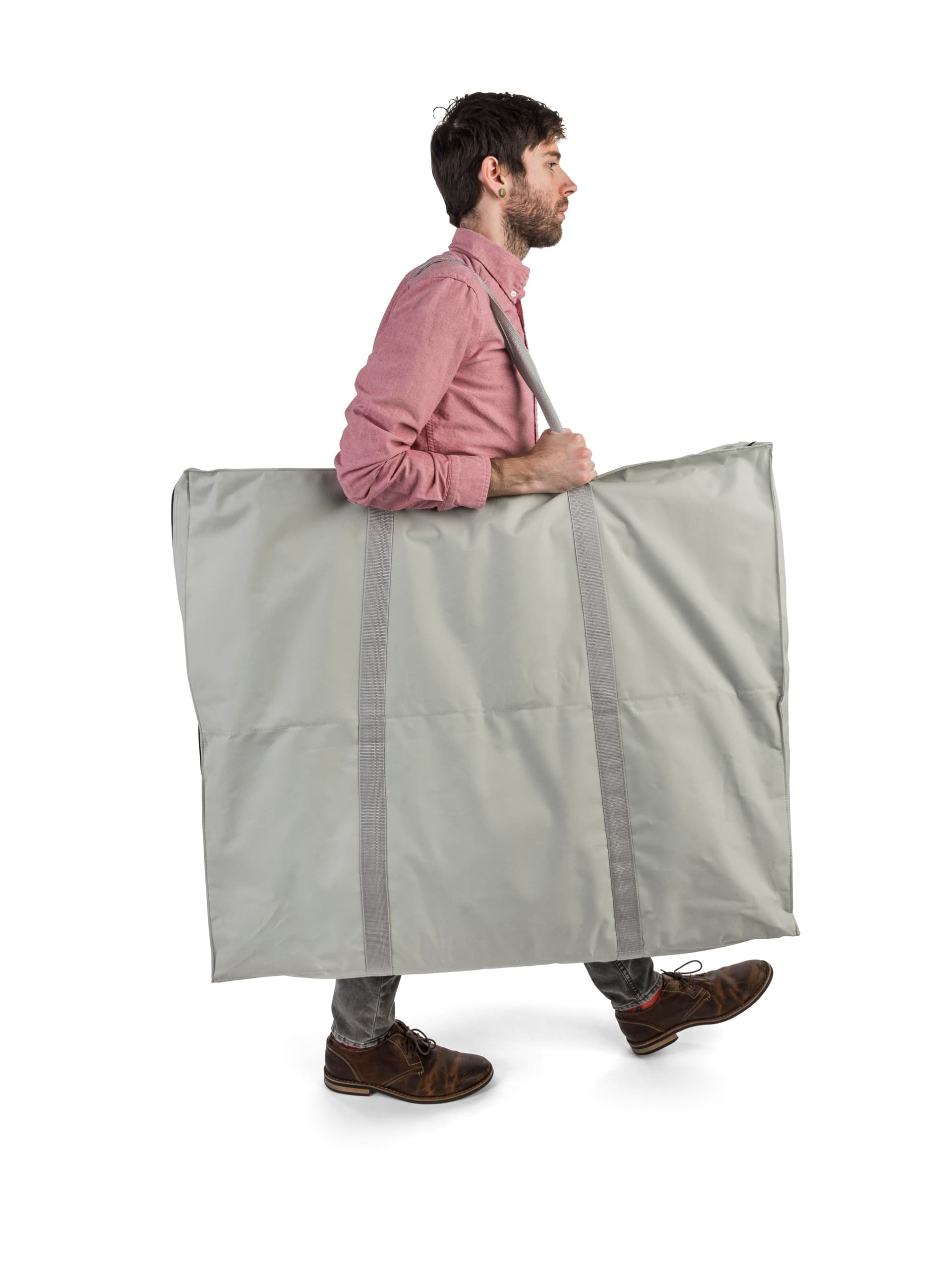 Mobile demo display counter with convenient shoulder bag