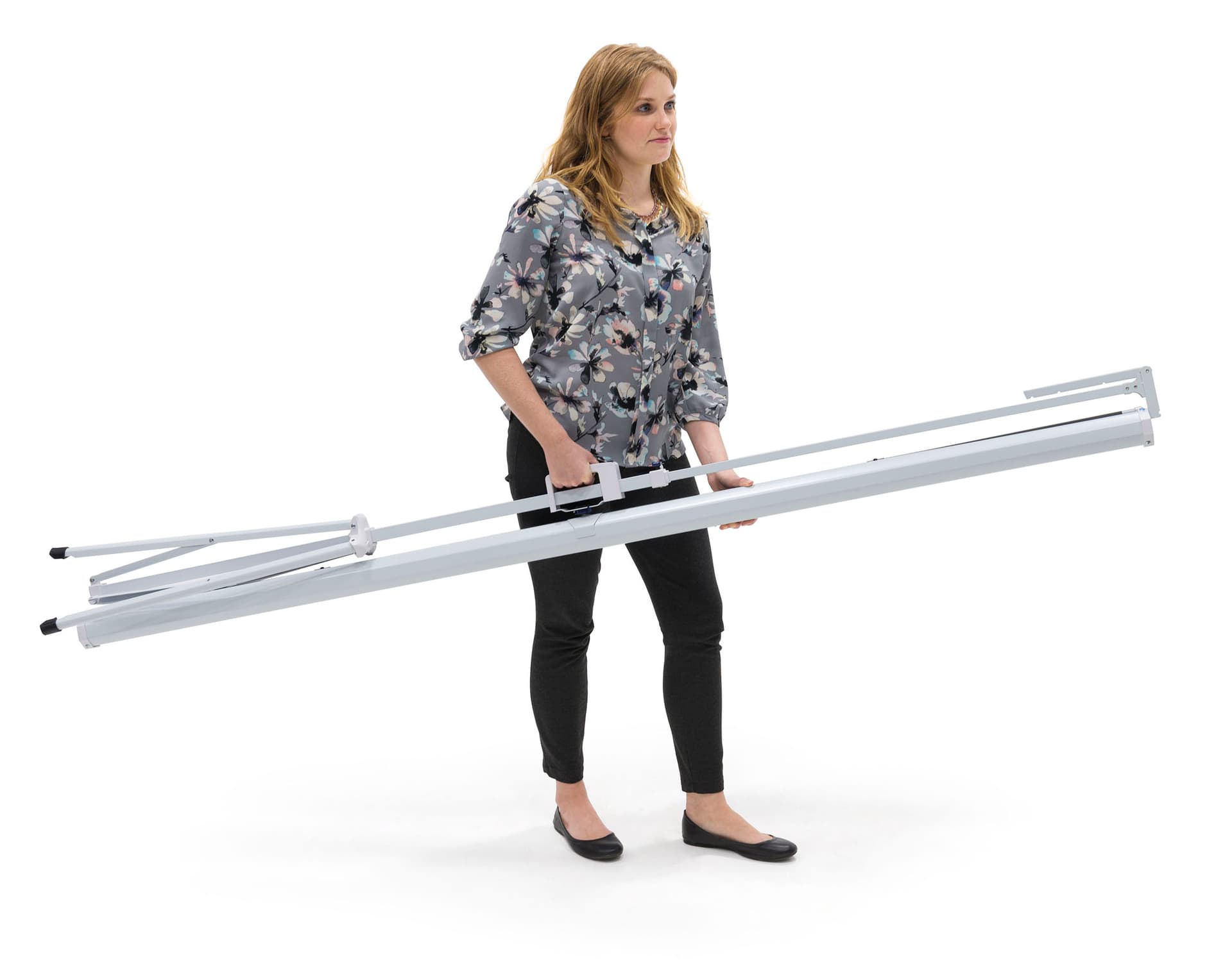 90" Portable Tripod Projector Screen Knocks Down for Easy Transport