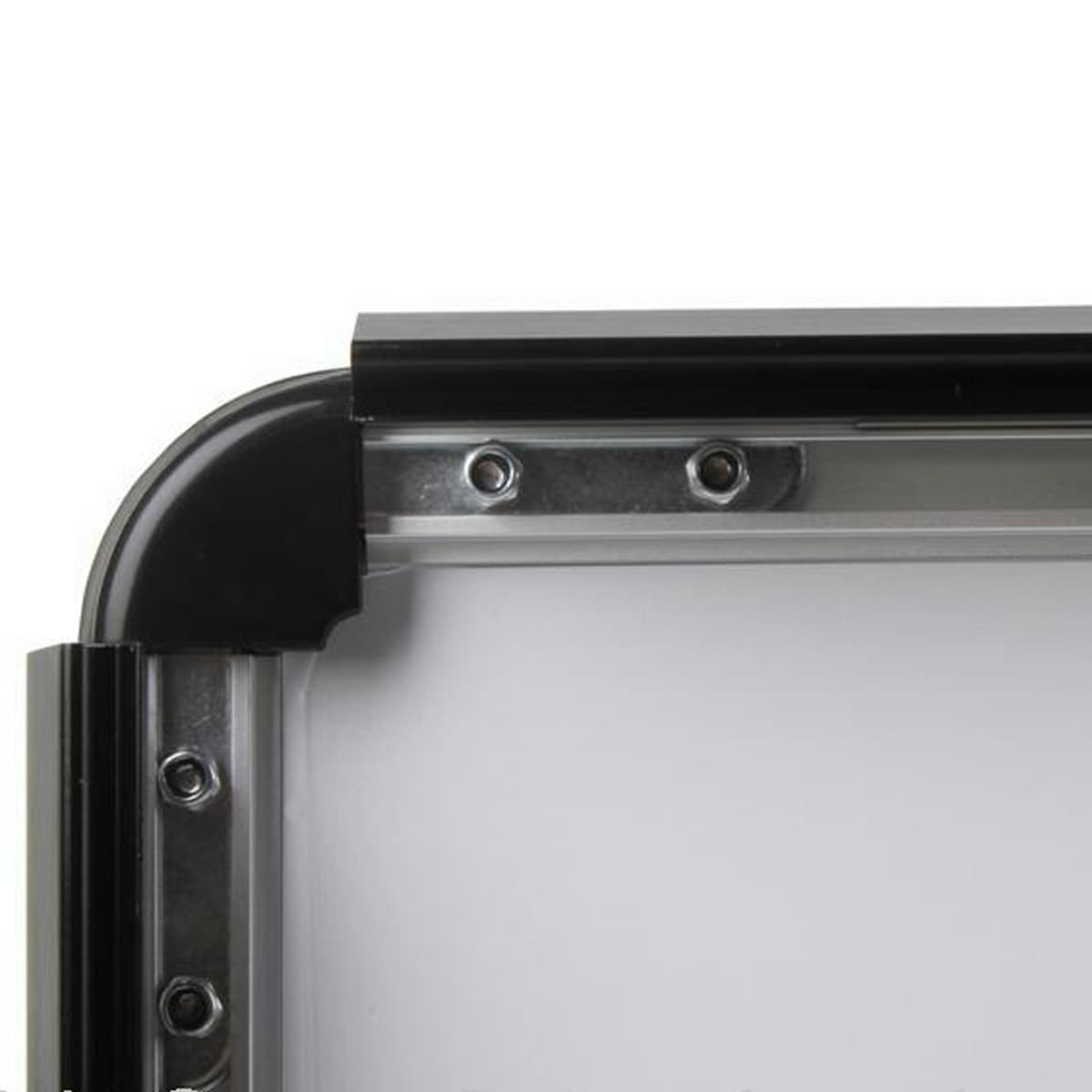 Free standing sign with snap frames on both sides for easy graphic swaps