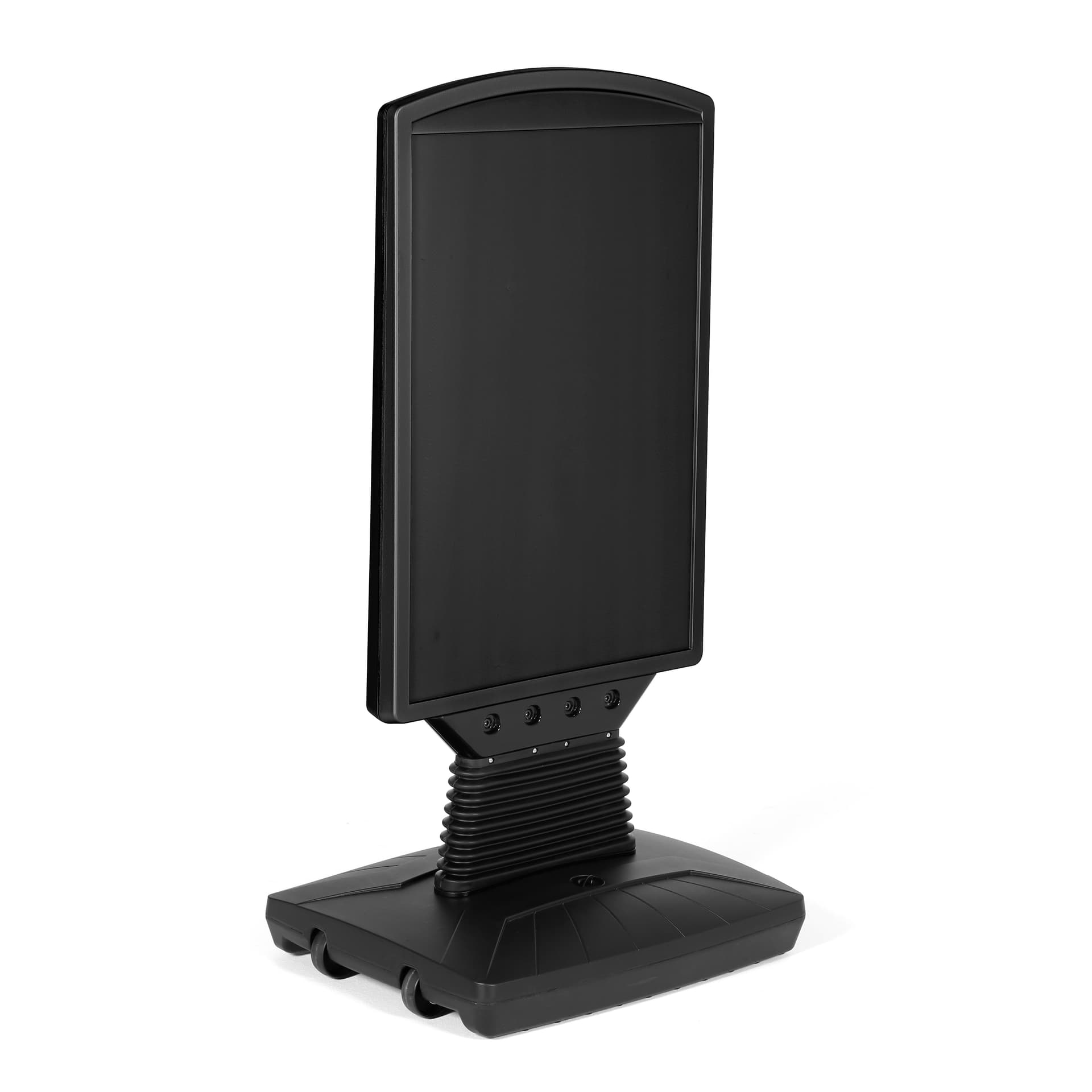 Double-sided plastic sidewalk sign in black