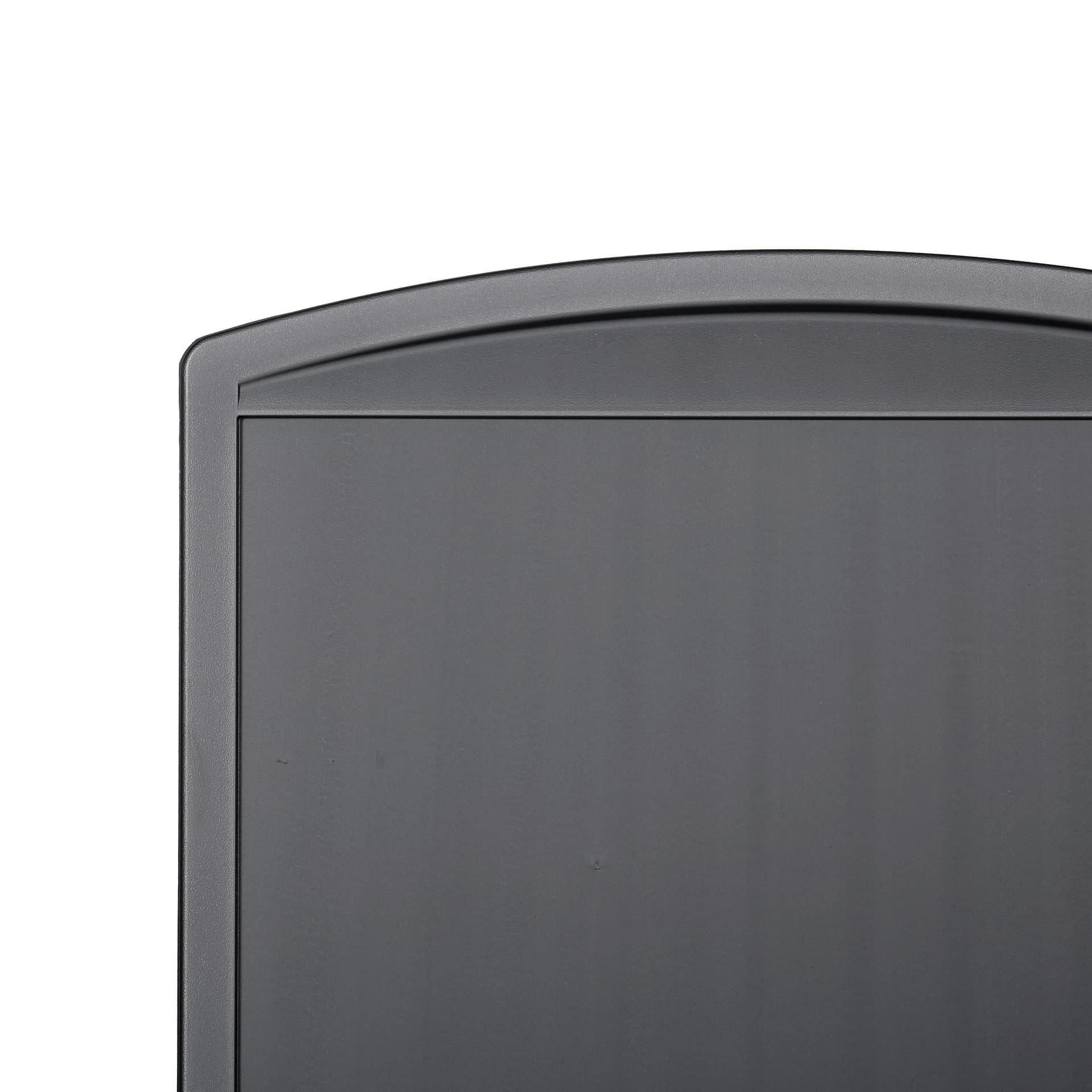 Double-sided sidewalk poster stand with rounded corners